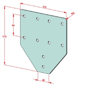23x127 Ek Bağlantı Sacı