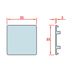 35x35 Light Profil Kapağı