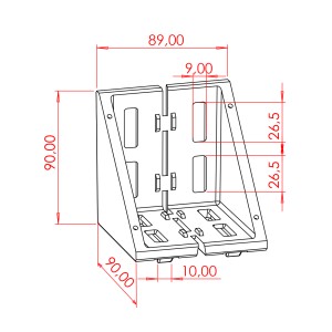 90x90 Geniş Köşe Bağlantı