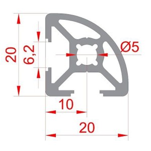20x20 Radiuslu Sigma Profil  