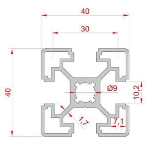 40x40 K10 Light Sigma Profil