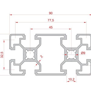 45x90 Light Sigma Profil
