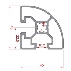 45x45 Radiuslu Sigma Profil 