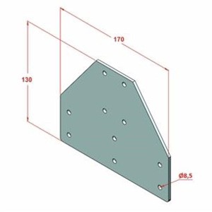 45x90 Kanal 10 Üç Yönlü Bağlantı Sacı