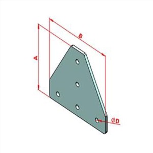 45x45 Kanal 10 Üç Yönlü Bağlantı Sacı