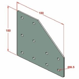45x90 Kanal 10 İki Yönlü Bağlantı Sacı