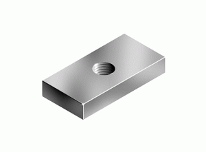 M6 Kanal 8 Dikdörtgen Somun