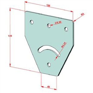 23x127 Dereceli Bağlantı Sacı
