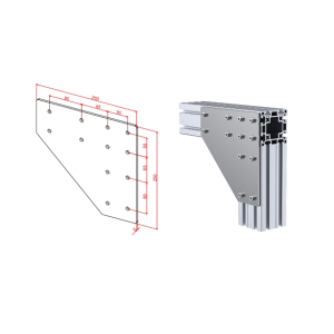 100x100 İki Yönlü Bağlantı Sacı