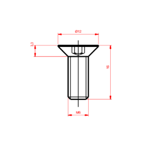 M6 16MM Havşabaşlı Civata