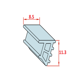 30x30 Cam Fitili Siyah Kanal 8