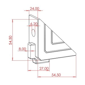 30x30 Dar Köşe Bağlantı