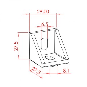 30x30 Geniş Köşe Bağlantı