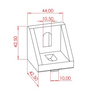 45x45 Geniş Köşe Bağlantı