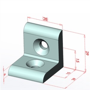 30x30 Düz Köşe Bağlantı