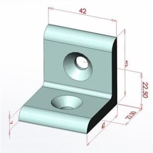 45x45 Düz Köşe Bağlantı