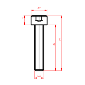 M4 16MM İmbus Civata