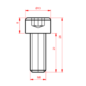 M8 20MM İmbus Civata