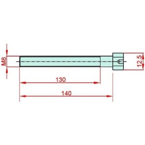 Gergi Civatası M8 140 mm Somunu