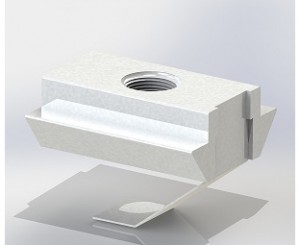 45x45 M8 Kanal 10 T Kanal Yaylı Somun